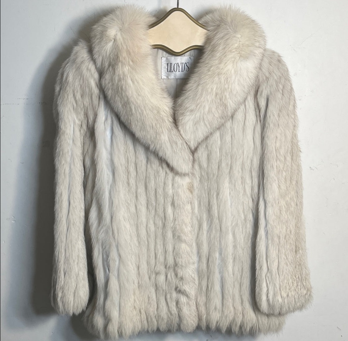 Women's Luxurious Genuine Blue Fox Fur Coat