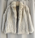 Genuine Saga Fox Blue Fox Fur Coat