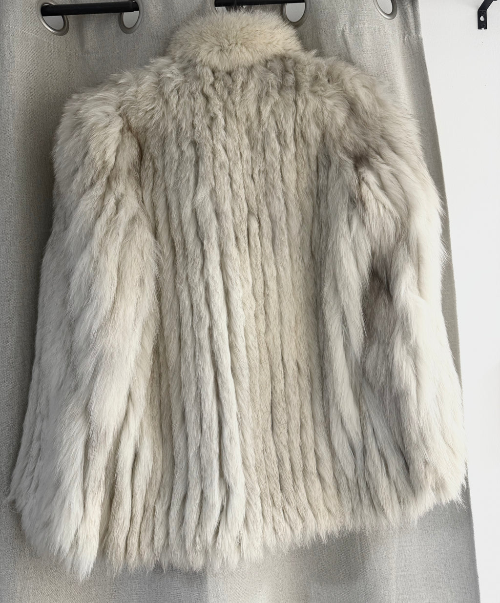 Genuine Saga Fox Blue Fox Fur Coat