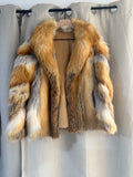 Luxurious Genuine Red Fox Fur Coat